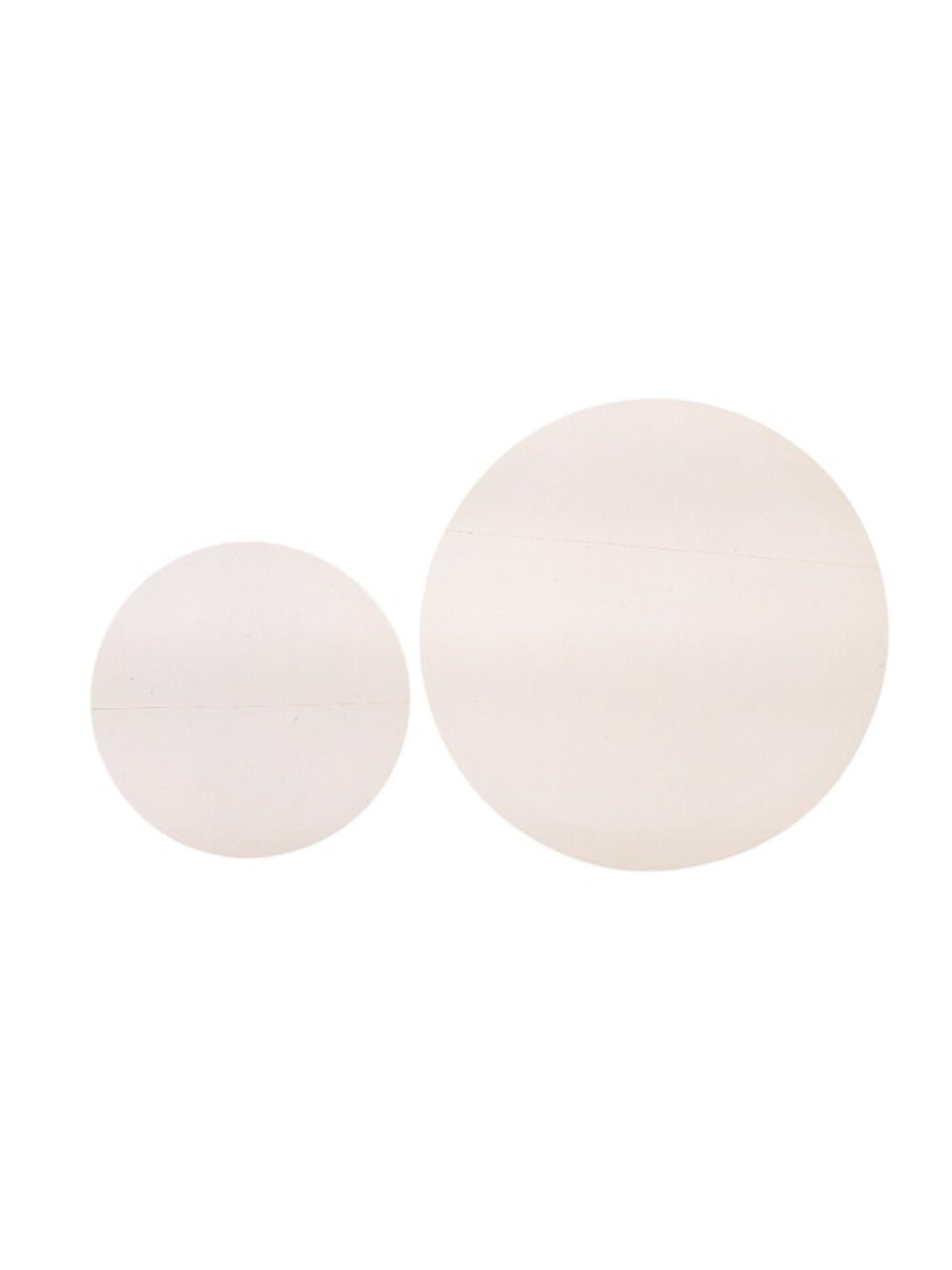 Vintage Santa Fe Railroad Blue White Lot Of 2 Round Vinyl Decal Sticker 4" & 6" - Picture 2 of 3